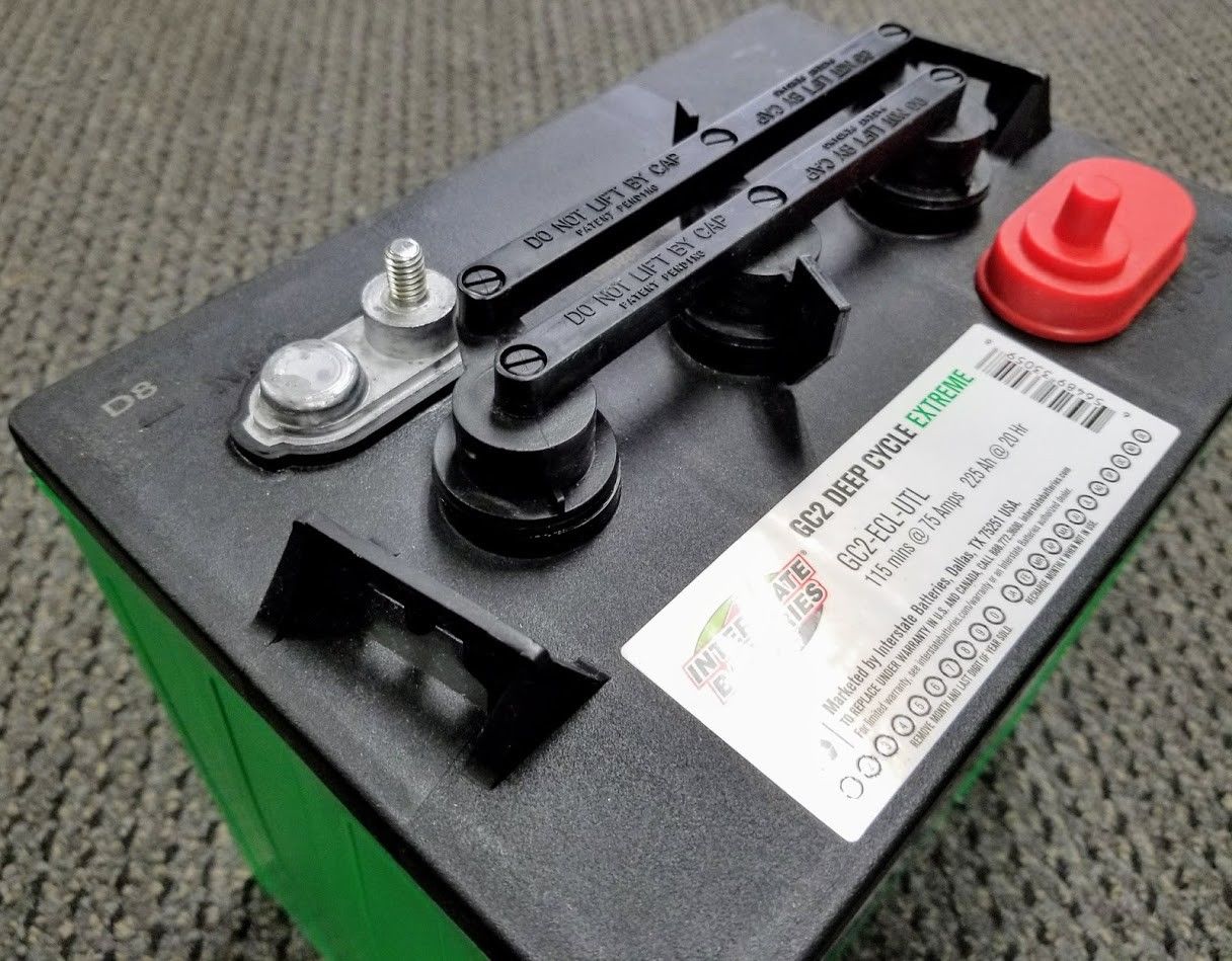 Interstate 6 Volt Golf Cart Battery