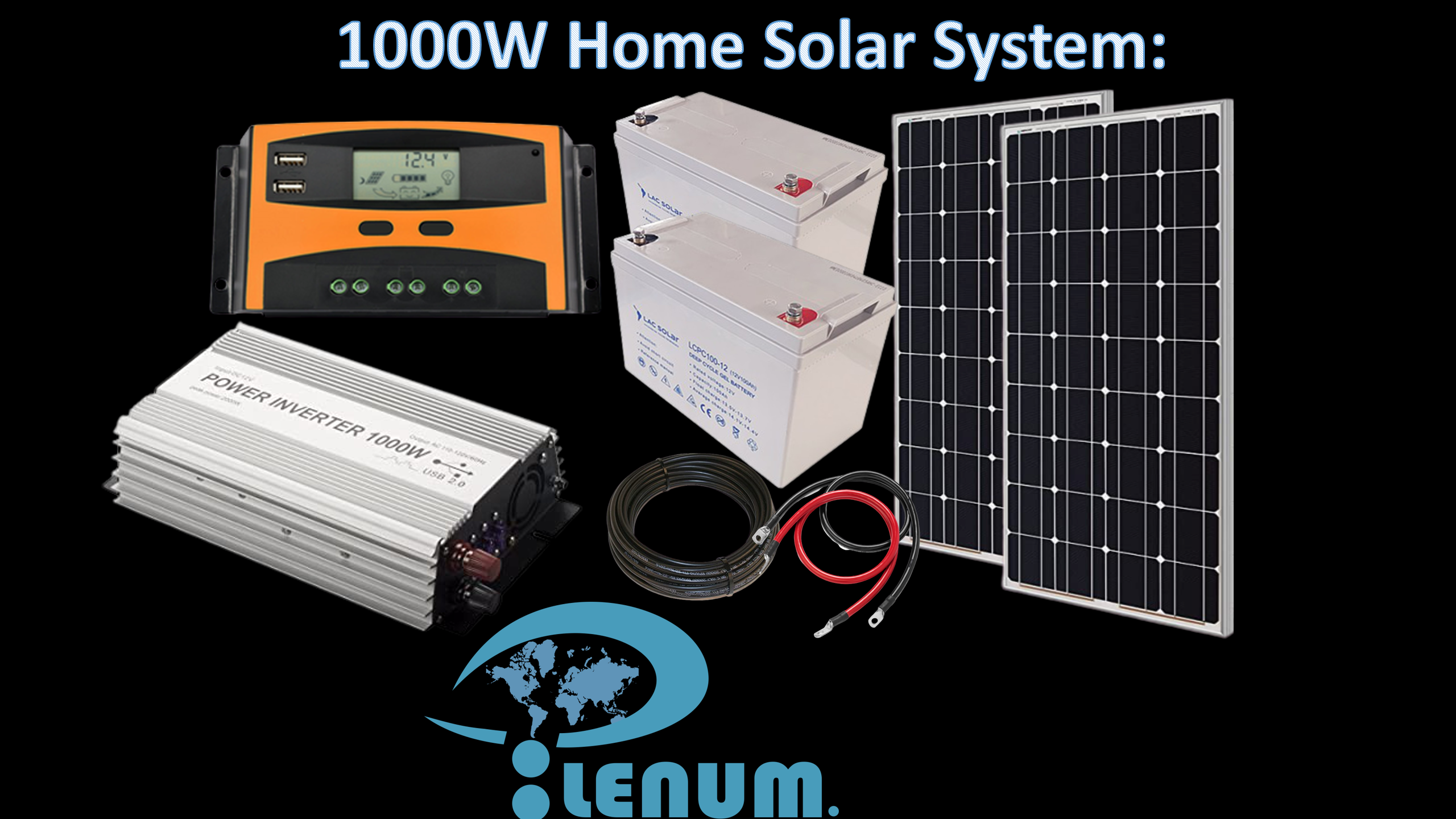 1000W Home Solar System Plenum Global Inc. / S.A.