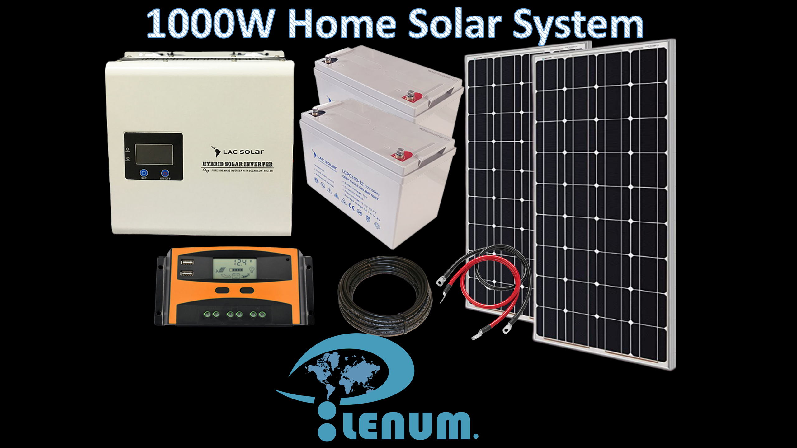 1000W Home Solar System (auto) - Plenum Global Inc. / S.A.